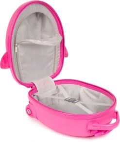 Boppi - Kindertrolley - Pinguïn (roze) - Handbagage - Lichtgewicht - Duurzaam - 17L -Reizen Verkoopwinkel 1010x1200