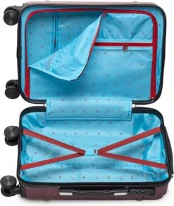 Tesla PC - Handbagage Koffer - 55x35x20 Cm - 4 Wielen - Rood -Reizen Verkoopwinkel 1013x1200