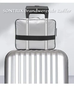SONTRIX Brandwerende Koffer - Waterdicht - Brandwerend - Brandwerende Tas - Waterdichte Tas - Brandwerende Documententas - Tas - Handtas - Zwart -Reizen Verkoopwinkel 1023x1200