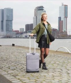 Enrico Benetti Dallas 39042 Handbagage Koffer Softcase - Grijs -Reizen Verkoopwinkel 1025x1200