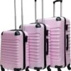 Castillo Trimix 3 Delige ABS Kofferset - Soft Pink
