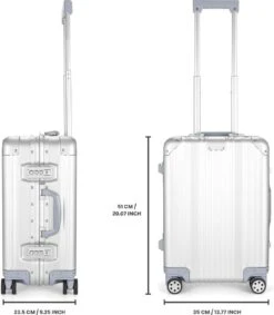 Aluminium Handbagage Koffer Mozzel Darrow - Reiskoffer Met Wielen - 51cm - Harde Koffer - Zilver 28 Aluminium Handbagage Koffer Mozzel Darrow - Reiskoffer Met Wielen - 51cm - Harde Koffer - Zilver -Reizen Verkoopwinkel 1048x1200 2