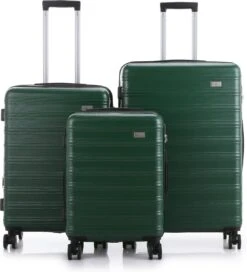 **ACTIE** NDK Swiss - Kofferset - 3 Delig - 4 Wielen - Groen -Reizen Verkoopwinkel 1088x1200 3