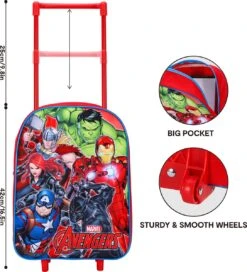 Marvel THE AVENGERS Trolley Koffertje Vakantie Logeren Tripjes -Reizen Verkoopwinkel 1089x1200 2