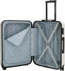 Enrico Benetti Louisville 39040 Driedelige Kofferset Hardcase ABS - Wit -Reizen Verkoopwinkel 1103x1200