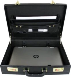 Attachékoffer Zwart - Kunstleer - Documentenkoffer - Attache Koffer Cijferslot - Laptopkoffer - Kantoor Koffer -Reizen Verkoopwinkel 1108x1200