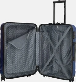 Enrico Benetti Koffer / Trolley / Reiskoffer - 65 X 41 X 25 Cm - 68 Liter - ABS - Maat M - Louisville - Blauw -Reizen Verkoopwinkel 1116x1200 4