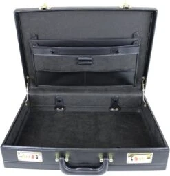 Attachékoffer Zwart - Kunstleer - Documentenkoffer - Attache Koffer Cijferslot - Laptopkoffer - Kantoor Koffer -Reizen Verkoopwinkel 1156x1200 1