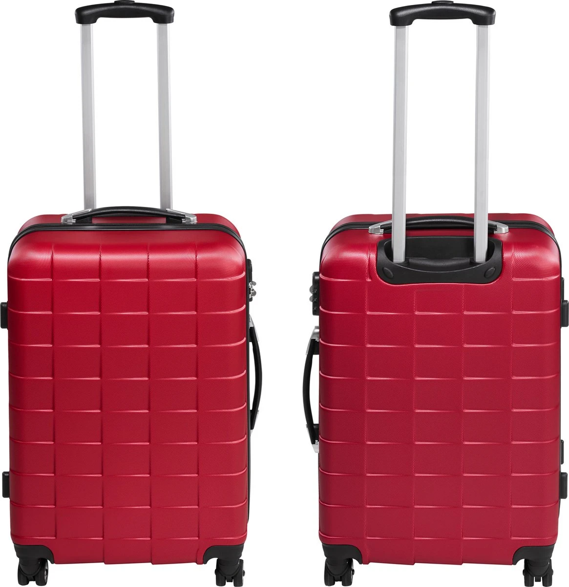 Tectake - Kofferset Trolleyset Reisset - 3-dlg Hardshell Wijnrood - 402670 4 Tectake - Kofferset Trolleyset Reisset - 3-dlg Hardshell Wijnrood - 402670 - Afbeelding 4