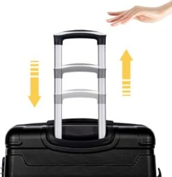 Merax 3-delig Kofferset Met TSA Slot - Trolleyset ABS 40L, 70L & 110 Liter - Zwart -Reizen Verkoopwinkel 1168x1200 1