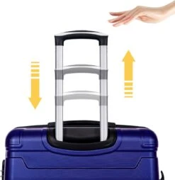 Merax 3-delig Kofferset Met TSA Slot - Trolleyset ABS 40L, 70L & 110 Liter - Blauw -Reizen Verkoopwinkel 1168x1200 2