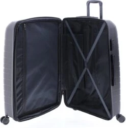Gladiator Kick-Off Grote Koffer Expandable -76 Cm - 99/125 Liter - Eco Friendly Recyclebaar PP - Donkergrijs -Reizen Verkoopwinkel 1187x1200 1