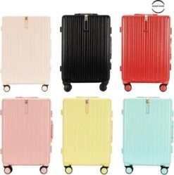 TOP AA Reis Kofferset - Trolleyset 3-delig Met TSA Slot Aluminum Frame, Kleine Cabine En Groot, ABS Luggage, (20+24+28 Inches 3 Pc Set), Roze/pink -Reizen Verkoopwinkel 1191x1200