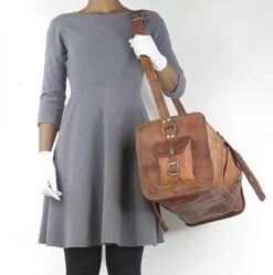 Merkloos Reistas Van ECHTE LEER - Sporttas - Weekendtas MALAGA Echte Leder - Cognac Bruin -HANDGEMAAKTE VINTAGE STIJL Duffel Tas -Reizen Verkoopwinkel 1192x1200 5