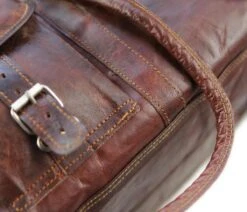 Merkloos Reistas Van ECHTE LEER - Sporttas - Weekendtas MALAGA Echte Leder - Cognac Bruin -HANDGEMAAKTE VINTAGE STIJL Duffel Tas -Reizen Verkoopwinkel 1200x1032 3