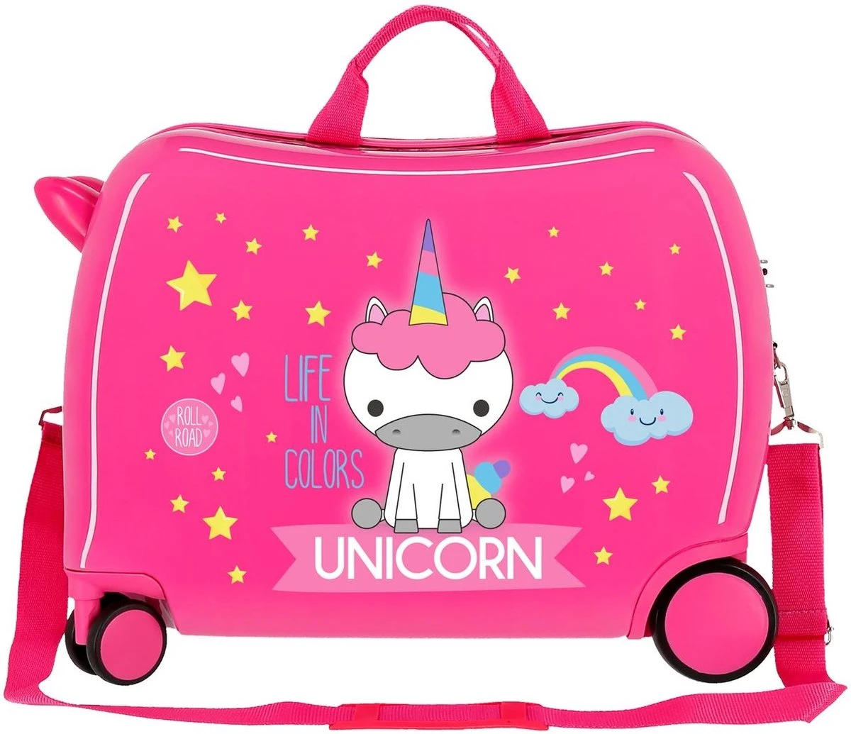 Roll Road Koffer Unicorn 34 Liter 50 Cm Abs Roze 2 Roll Road Koffer Unicorn 34 Liter 50 Cm Abs Roze - Afbeelding 2