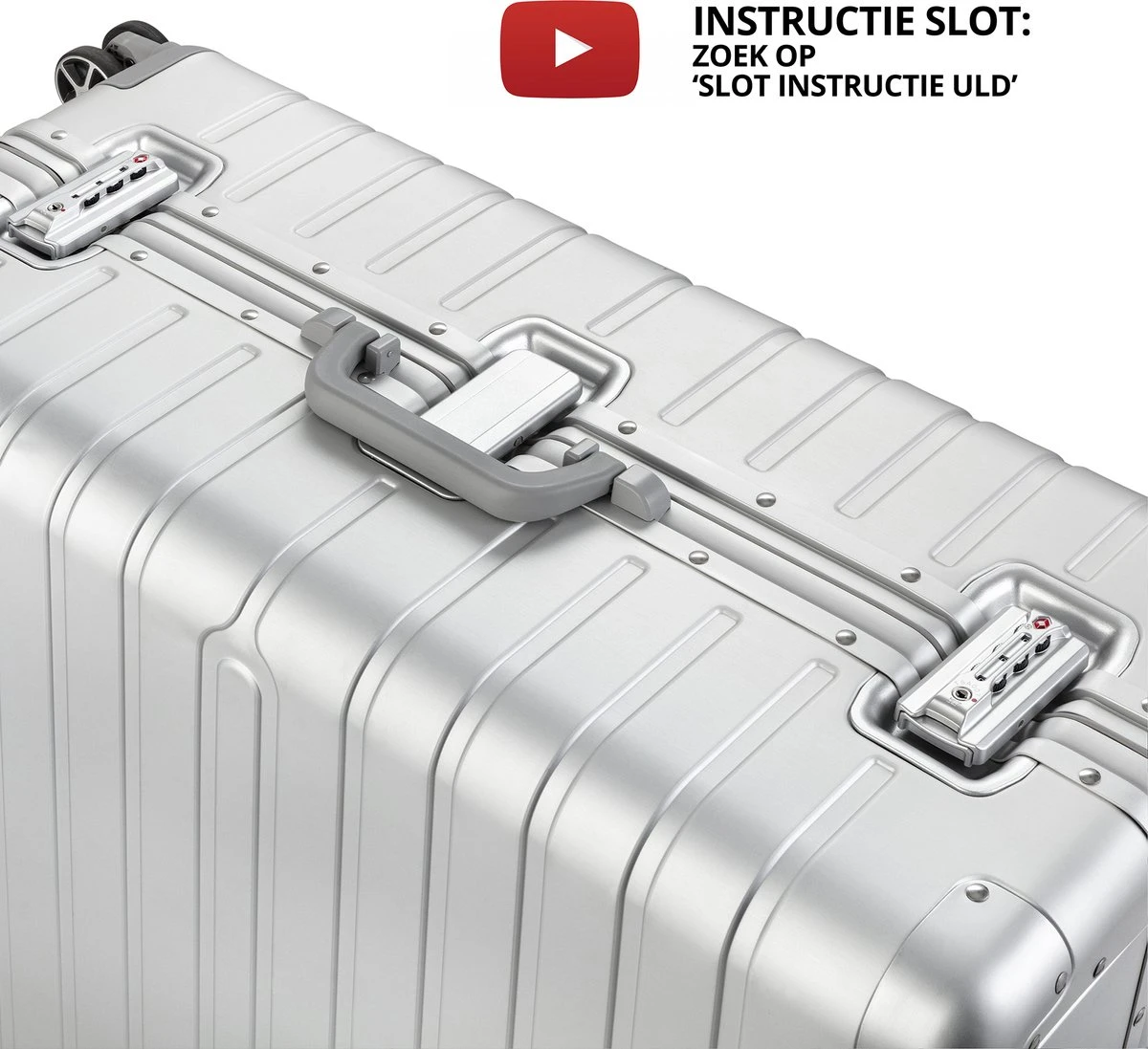 CarryOn Kofferset ULD - Luxe Aluminium Handbagage Koffer 55cm + 76cm Grote Reiskoffer - Dubbel TSA Slot - Zilver 6 CarryOn Kofferset ULD - Luxe Aluminium Handbagage Koffer 55cm + 76cm Grote Reiskoffer - Dubbel TSA Slot - Zilver - Afbeelding 6