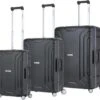 CarryOn Steward Kofferset - 3 Delige TSA Trolleyset - Koffers Met Vaste Kliksloten - Zwart