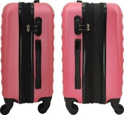 SB Travelbags Kofferset - 2 Delige 'Expandable' Koffer - Roze - 65cm/55cm -Reizen Verkoopwinkel 1200x1112