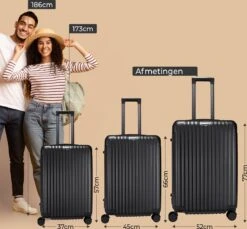 Royal Swiss - Reis Koffer - 76cm - Cijferslot- Lichtgewicht Koffer - 4 Wielen- Zwart 15 Royal Swiss - Reis Koffer - 76cm - Cijferslot- Lichtgewicht Koffer - 4 Wielen- Zwart -Reizen Verkoopwinkel 1200x1114 12