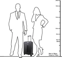 Decent Transit Handbagage Koffer - 55 Cm - Zwart -Reizen Verkoopwinkel 1200x1114