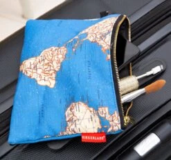 KIKKERLAND Reistas Wereldkaart L - Reistas Met Rits - Koffer Organiser - Vakantie -Reizen Verkoopwinkel 1200x1128
