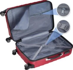 Tectake - Kofferset Trolleyset Reisset - 3-dlg Hardshell Wijnrood - 402670 11 Tectake - Kofferset Trolleyset Reisset - 3-dlg Hardshell Wijnrood - 402670 -Reizen Verkoopwinkel 1200x1150 4