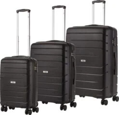 TravelZ Big Bars Kofferset - Trolleyset 3-delig Met TSA-slot - Zwart -Reizen Verkoopwinkel 1200x1150 5