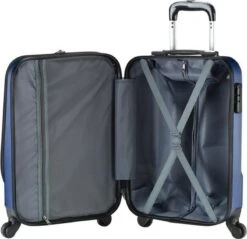 Princess Traveller Sydney - Handbagagekoffer - Laptop Vak - Blauw - S - 55cm -Reizen Verkoopwinkel 1200x1160 1