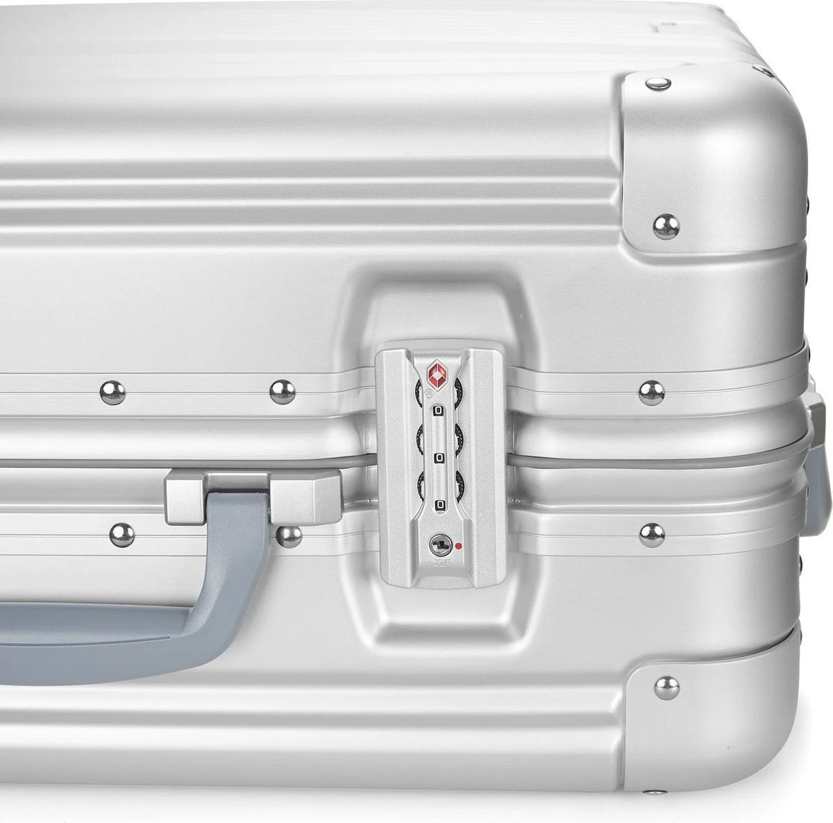 Aluminium Handbagage Koffer Mozzel Darrow - Reiskoffer Met Wielen - 51cm - Harde Koffer - Zilver 7 Aluminium Handbagage Koffer Mozzel Darrow - Reiskoffer Met Wielen - 51cm - Harde Koffer - Zilver - Afbeelding 7