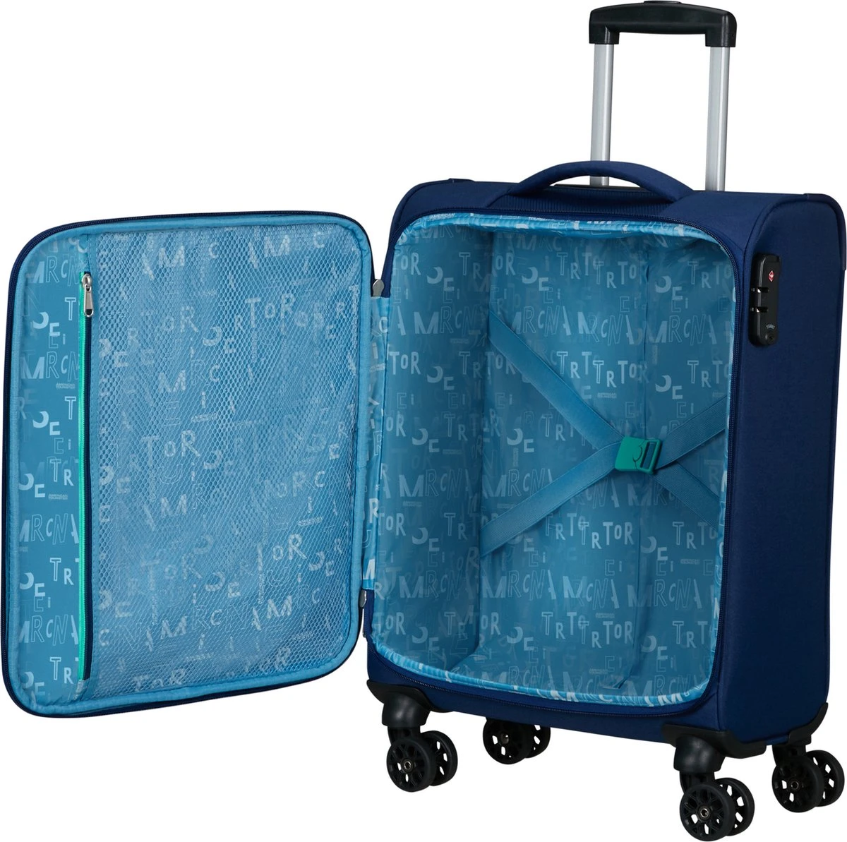 American Tourister Reiskoffer - Sea Seeker Spinner 55cm (Handbagage)- Combat Navy 8 American Tourister Reiskoffer - Sea Seeker Spinner 55cm (Handbagage)- Combat Navy - Afbeelding 8