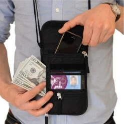 Benson Reisportemonnee/nektasje Zwart 14 X 17 Cm - Documenten Tasje Met Nekkoord - Nektas Voor Op Reis -Reizen Verkoopwinkel 1200x1200 1110