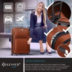 Merkloos Trolley Suitcase Set, Handbagage / Lightweight 4 Rolls Carry-on Trolley Suitcase Board Luggage Cabin Trolley Travel Suitcase Luggage, -Reizen Verkoopwinkel 1200x1200 1141