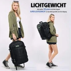 CabinMax Metz Reistas– Handbagage 44L- Rugzak – Schooltas - Backpack 55x40x20cm – Lichtgewicht - Zwart (MZ BK) -Reizen Verkoopwinkel 1200x1200 1169