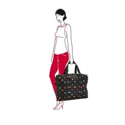 Reisenthel Mini Maxi Touringbag Reistas - Opvouwbaar - 40L - Dots Zwart -Reizen Verkoopwinkel 1200x1200 1180