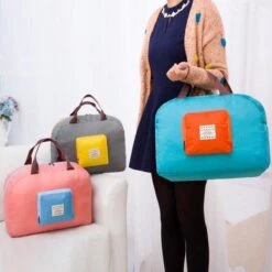 Opvouwbare Draagbare Reistas - Handtas - Schoudertas - Weekendtas - Dames - Heren - Duffle Bag - Roze -Reizen Verkoopwinkel 1200x1200 1181