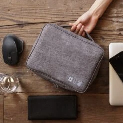 Travelorganizer Electronica Grijs - Reis Organiser Oplader - Opberger Vakantie / Travel - Reisorganizer -Reizen Verkoopwinkel 1200x1200 127