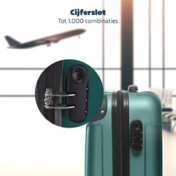 TRVLMORE Koffer - Handbagage - 54x36x20cm - 38L - Donkergroen -Reizen Verkoopwinkel 1200x1200 164