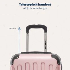 TRVLMORE Koffer - Handbagage - 54x36x20cm - 38L - Roségoud -Reizen Verkoopwinkel 1200x1200 174