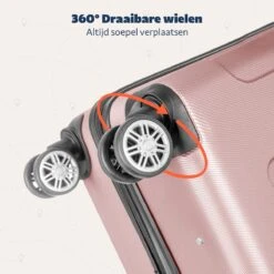 TRVLMORE Koffer - Handbagage - 54x36x20cm - 38L - Roségoud -Reizen Verkoopwinkel 1200x1200 177