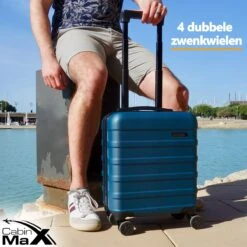 CabinMax Handbagage Koffer - Trolley 30L - Harde Reiskoffer - 45x36x20cm - Lichtgewicht - Groot Capaciteit - Endless Sea -Reizen Verkoopwinkel 1200x1200 254