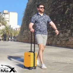 CabinMax Handbagage Koffer - Trolley 30L - Harde Reiskoffer - 45x36x20cm - Lichtgewicht - Groot Capaciteit - Geel -Reizen Verkoopwinkel 1200x1200 31