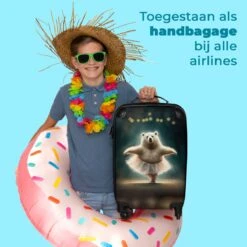 NoBoringSuitcases.com® Koffer - Beer - Rok - Ballet - Licht - Portret - Trolley Op Wieltjes - Reiskoffer - Past Binnen 55x40x20 Cm En 55x35x25 Cm - Handbagagekoffer - Fotokoffer -Reizen Verkoopwinkel 1200x1200 383