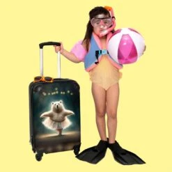 NoBoringSuitcases.com® Koffer - Beer - Rok - Ballet - Licht - Portret - Trolley Op Wieltjes - Reiskoffer - Past Binnen 55x40x20 Cm En 55x35x25 Cm - Handbagagekoffer - Fotokoffer -Reizen Verkoopwinkel 1200x1200 384