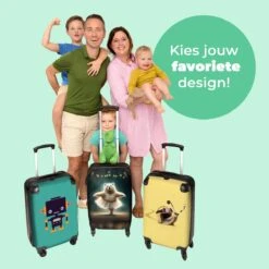 NoBoringSuitcases.com® Koffer - Beer - Rok - Ballet - Licht - Portret - Trolley Op Wieltjes - Reiskoffer - Past Binnen 55x40x20 Cm En 55x35x25 Cm - Handbagagekoffer - Fotokoffer -Reizen Verkoopwinkel 1200x1200 386