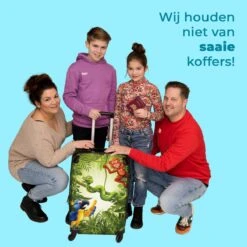 NoBoringSuitcases.com® Koffer Groot - Jungle - Dieren - Groen - Kinderen - Trolley Koffer Met TSA-slot - Met Wielen - 90 Liter - Reiskoffer - 66 Cm -Reizen Verkoopwinkel 1200x1200 429