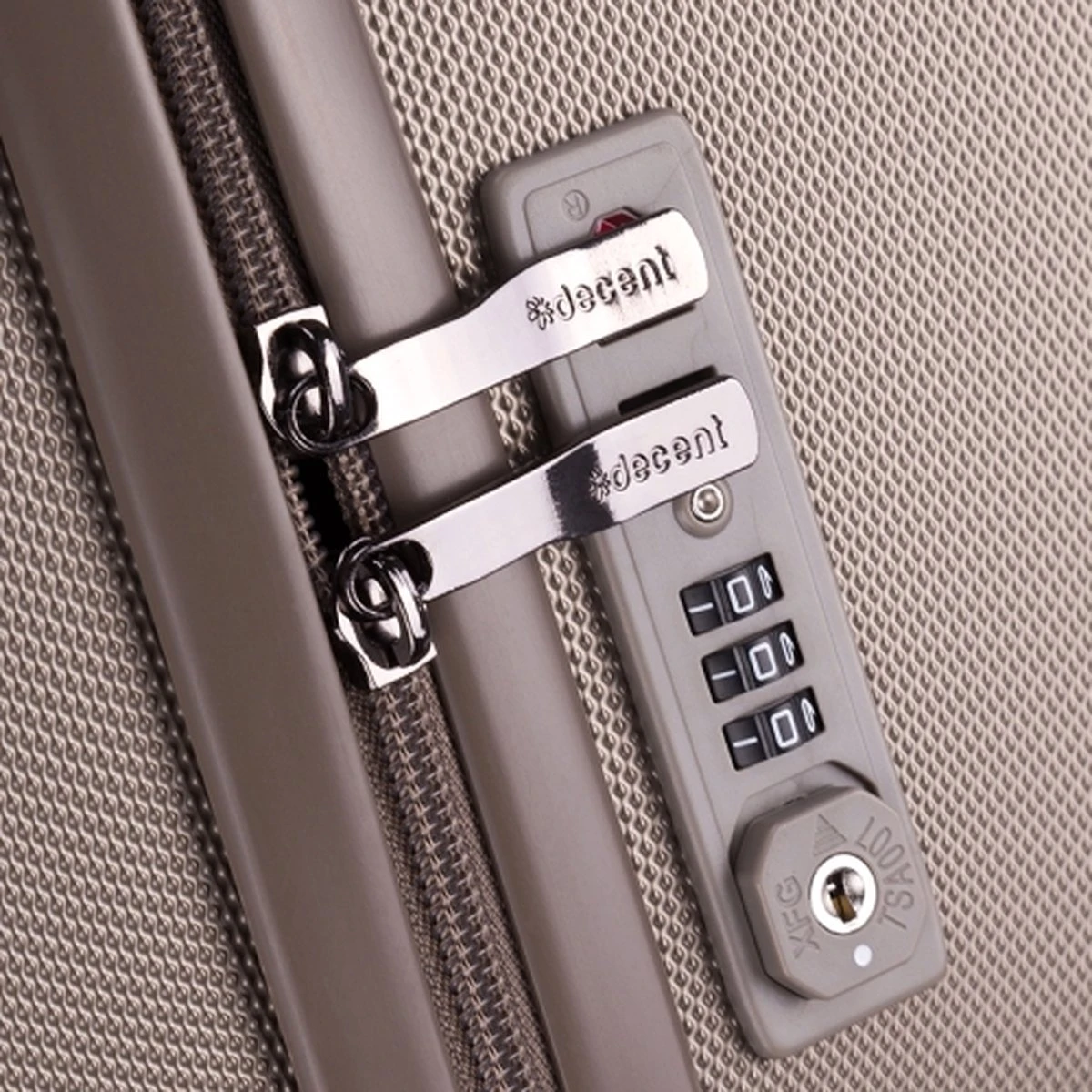 Decent Harde Koffer Tranporto 76 - Champagne 9 Decent Harde Koffer Tranporto 76 - Champagne - Afbeelding 9