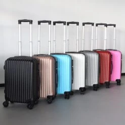 Handbagage Koffer 55cm Roze 4 Wielen Trolley Met Pin Slot -Reizen Verkoopwinkel 1200x1200 53