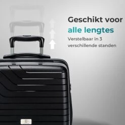 Legage Koffer - Reiskoffer - Trolley - Inclusief Uitzetlaag - Zwart - Maat M - 24 Inch -Reizen Verkoopwinkel 1200x1200 701
