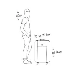 American Tourister Tracklite Spinner Reiskoffer 67 Cm - Dark Slate -Reizen Verkoopwinkel 1200x1200 813